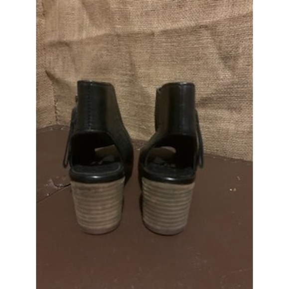 Dune London Size 6  Joselyn Black Leather Bootie Open Toe - Picture 3 of 7